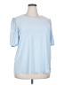 Anne Klein Blue Short Sleeve Top Size XXL - photo 1