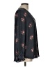 T Tahari 100% Polyester Black Long Sleeve Blouse Size L - photo 4
