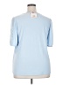 Anne Klein Blue Short Sleeve Top Size XXL - photo 2