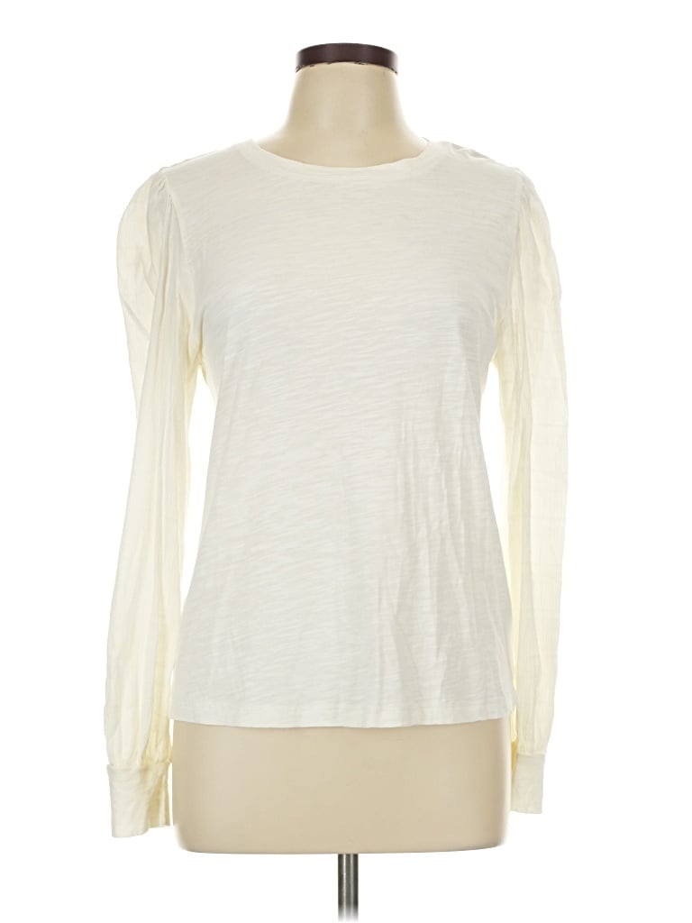 Pre-owned Sanctuary Long Sleeve T-shirt In Ivory