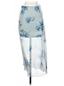 Stitch & Pine Floral Blue Casual Skirt Size S - photo 1