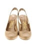 Salvatore Ferragamo 100% Leather Ivory Tan Heels Size 7 1/2 - photo 2