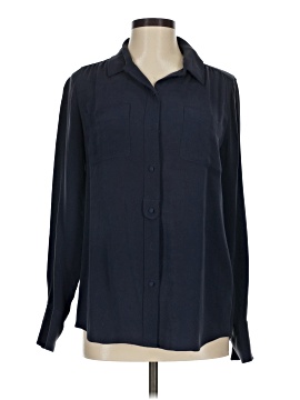 J.Crew Collection Long Sleeve Silk Top
