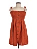Romwe 100% Polyester Orange Casual Dress Size 6 - photo 1