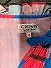 Crosby 100% Polyester Print Blue Short Sleeve Blouse Size XS - photo 7