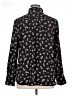 Ann Taylor LOFT 100% Polyester Floral Black Long Sleeve Blouse Size XL - photo 2