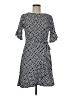 NY Collection Polka Dots Black Casual Dress Size M - photo 1