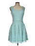 Guess Chevron-herringbone Teal Cocktail Dress Size 10 - photo 1