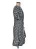 NY Collection Polka Dots Black Casual Dress Size M - photo 4