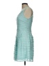Guess Chevron-herringbone Teal Cocktail Dress Size 10 - photo 5