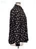 Ann Taylor LOFT 100% Polyester Floral Black Long Sleeve Blouse Size XL - photo 4
