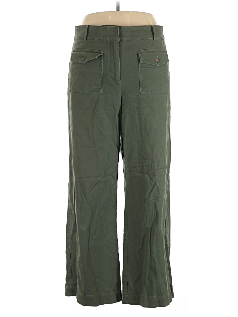 Pre-owned Ann Taylor Loft Cargo Pants In Green