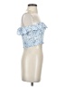 Skylar + Madison 100% Rayon Blue Sleeveless Top Size S - photo 4