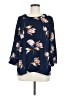 Daniel Rainn Blue 3/4 Sleeve Blouse Size M - photo 1