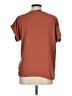 Blue Rain 100% Polyester Brown Short Sleeve Blouse Size M - photo 2
