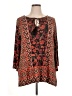 Ruby Rd. Red Long Sleeve Blouse Size 1X - photo 1