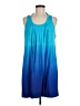 Express Tie-dye Blue Casual Dress Size M - photo 1