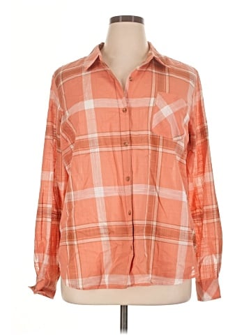 Natural Reflections Long Sleeve Button-Down Shirt (view 1)