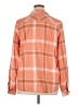Natural Reflections 100% Cotton Plaid Orange Long Sleeve Button-Down Shirt Size XL - photo 2