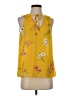 Maurices 100% Polyester Yellow Sleeveless Blouse Size S - photo 1