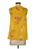 Maurices 100% Polyester Yellow Sleeveless Blouse Size S - photo 2