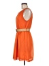 Teeze Me 100% Polyester Solid Orange Casual Dress Size 7 - photo 5
