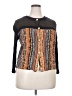 Jaclyn Smith 100% Rayon Brown Long Sleeve Blouse Size 18 - photo 1