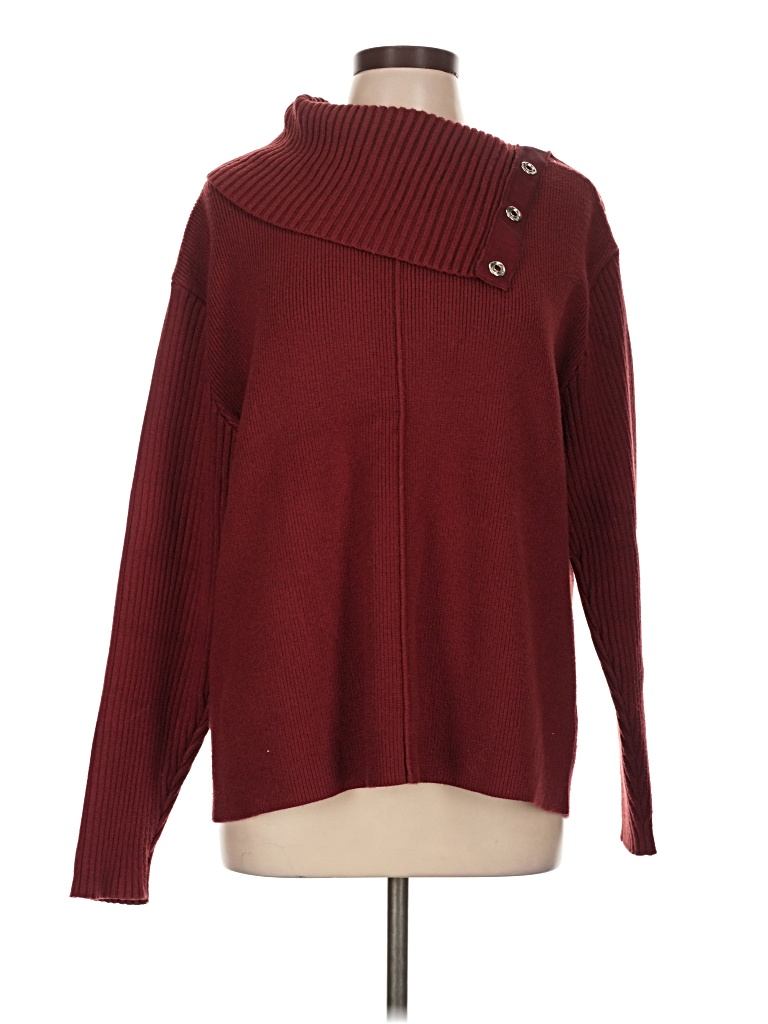 Pre-owned Cabi Turtleneck Sweater In Burgundy