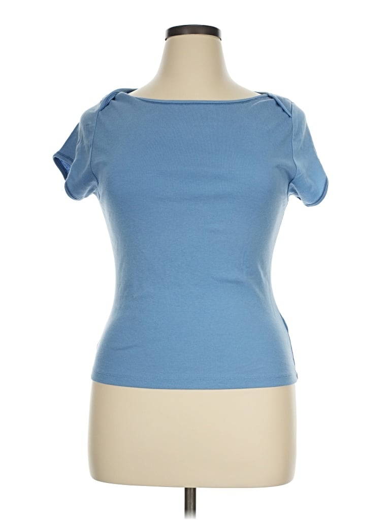 Pre-owned Title Nine Short Sleeve T-shirt In Blue