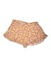 Wild Fable 100% Rayon Floral Yellow Shorts Size L - photo 1