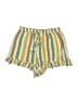 American Eagle Outfitters 100% Viscose Stripes Yellow Shorts Size S - photo 1