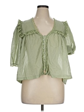 Free People 3/4 Sleeve Blouse