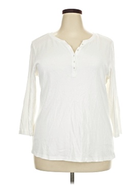 Karen Scott Sport Long Sleeve Henley (view 1)