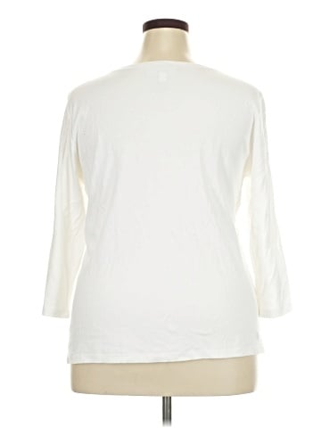 Karen Scott Sport Long Sleeve Henley (view 2)