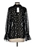 MISA Los Angeles Polka Dots Black 3/4 Sleeve Blouse Size S - photo 2