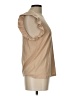 NATION LTD Tan Short Sleeve Top Size L - photo 4
