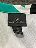 Worthington 100% Polyester Color Block Green Short Sleeve Blouse Size M - photo 7