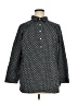 Talbots Polka Dots Black 3/4 Sleeve Button-Down Shirt Size 16 - photo 1