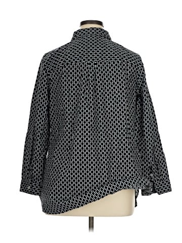 Talbots 3/4 Sleeve Button-Down Shirt (view 2)