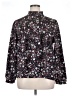 Ann Taylor 100% Polyester Floral Black Long Sleeve Blouse Size XL - photo 1