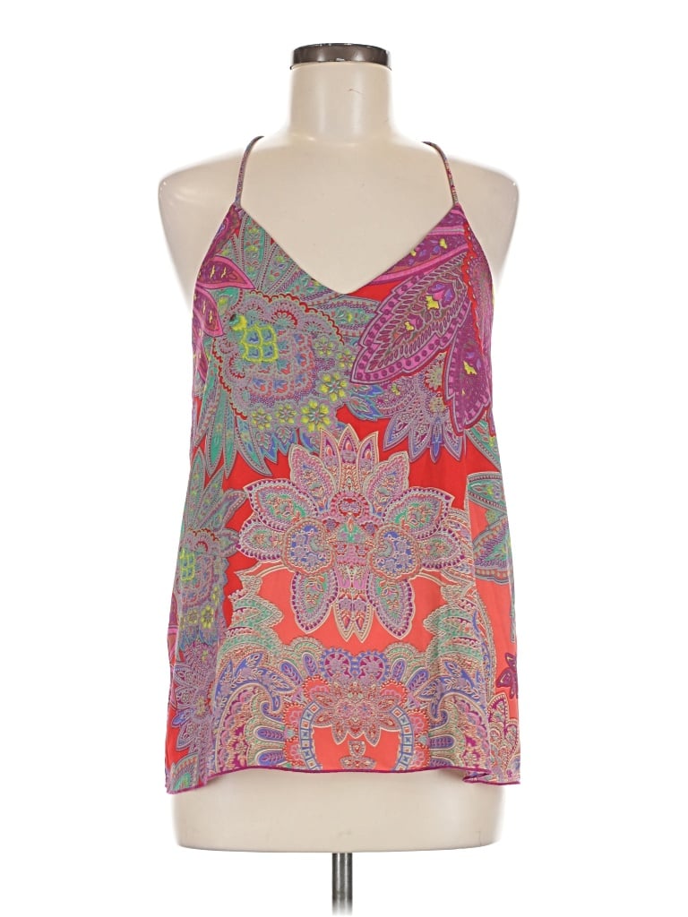 Pre-owned Karlie Sleeveless Top Purple Halter Neckline Tops