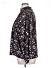 Ann Taylor 100% Polyester Floral Black Long Sleeve Blouse Size XL - photo 5