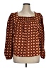 Draper James Brown Long Sleeve Blouse Size XL - photo 1
