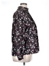 Ann Taylor 100% Polyester Floral Black Long Sleeve Blouse Size XL - photo 4