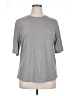 Unbranded Solid Gray 3/4 Sleeve T-Shirt Size XL - photo 1