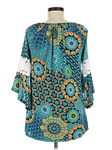 Win Win 3/4 Sleeve Blouse (view 2)