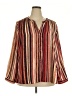 Zac & Rachel 100% Polyester Brown Long Sleeve Blouse Size 3X - photo 1