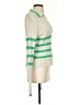 Central Park West Stripes Green Pullover Sweater Size S - photo 4