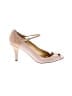 J.Crew 100% Leather Pink Ivory Heels Size 7 - photo 1