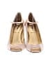 J.Crew 100% Leather Pink Ivory Heels Size 7 - photo 2
